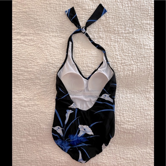 One-Piece Halter-Style Bathing Suit - Picture 2 of 3